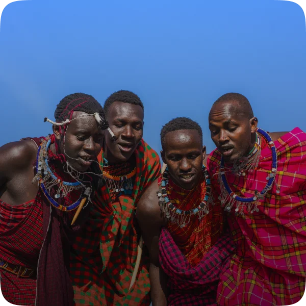 Men in traditional attire Tanzania
